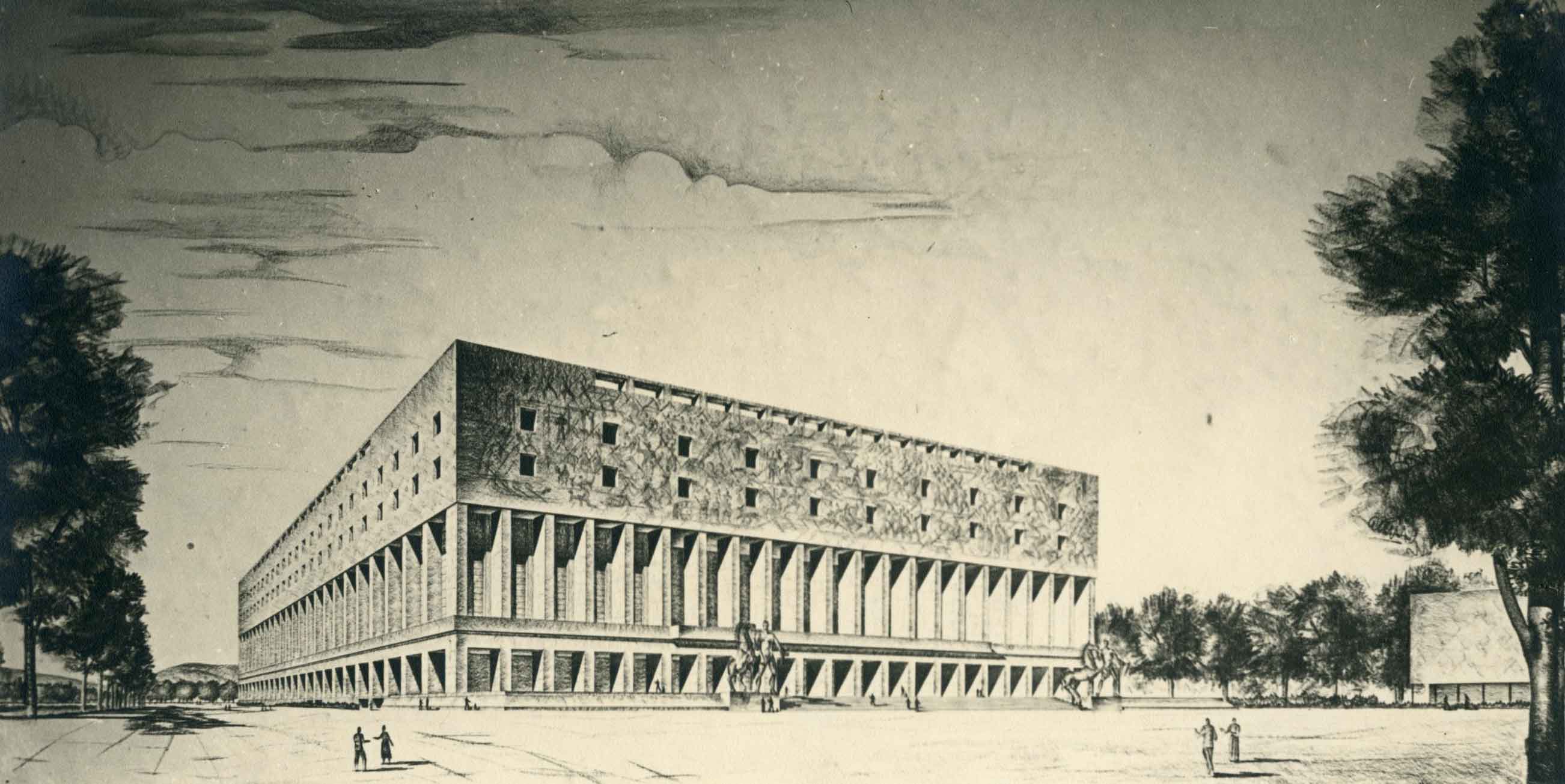 Progetto di concorso per il Palazzo dei congressi e ricevimenti all'E42, Roma