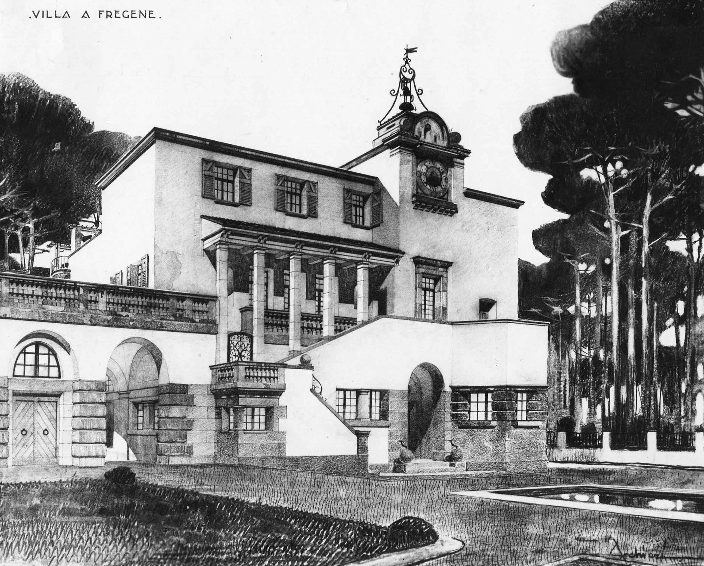 Progetto per una villa a Fregene (Roma)