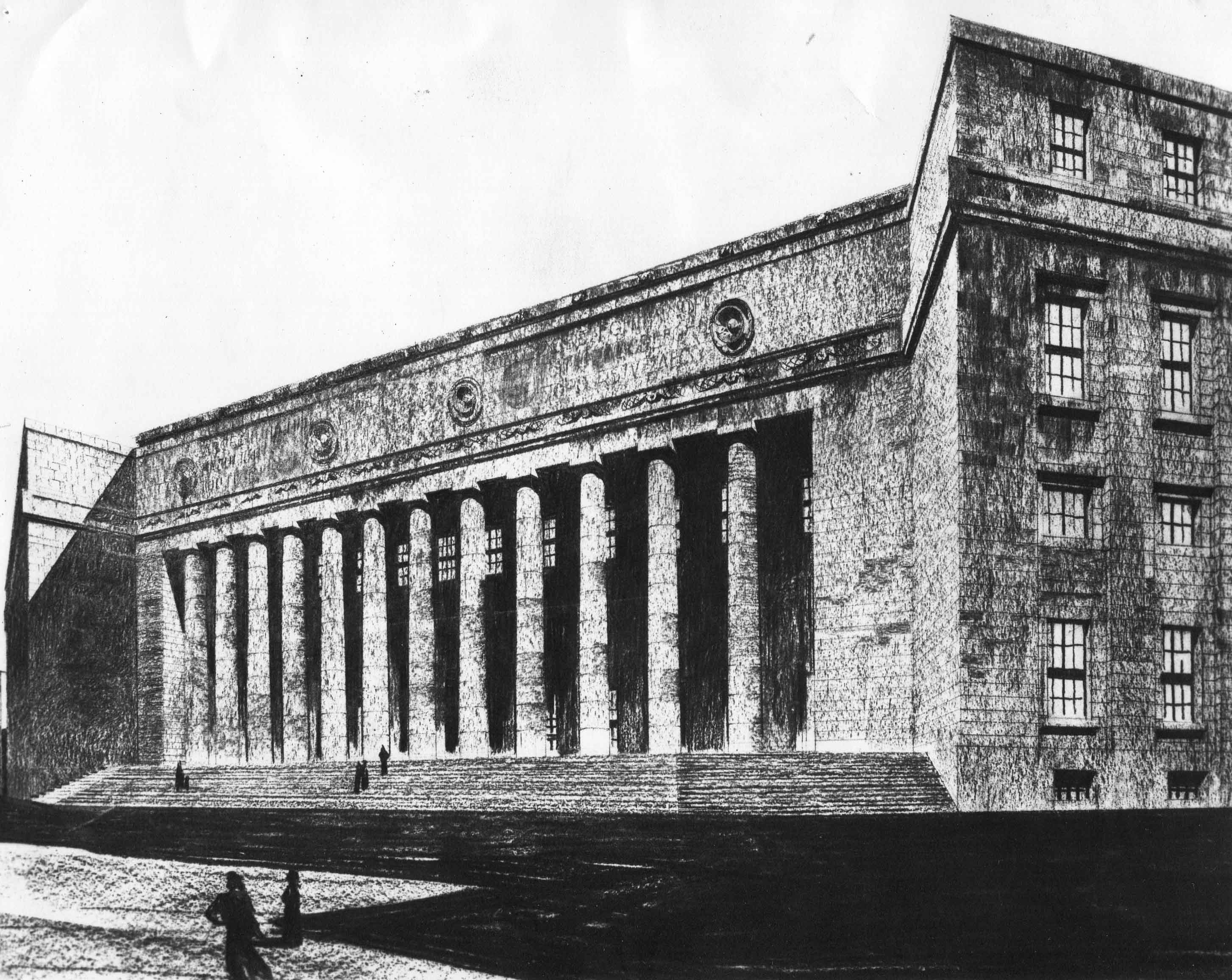 Progetto di concorso per il Palazzo delle Poste a Napoli