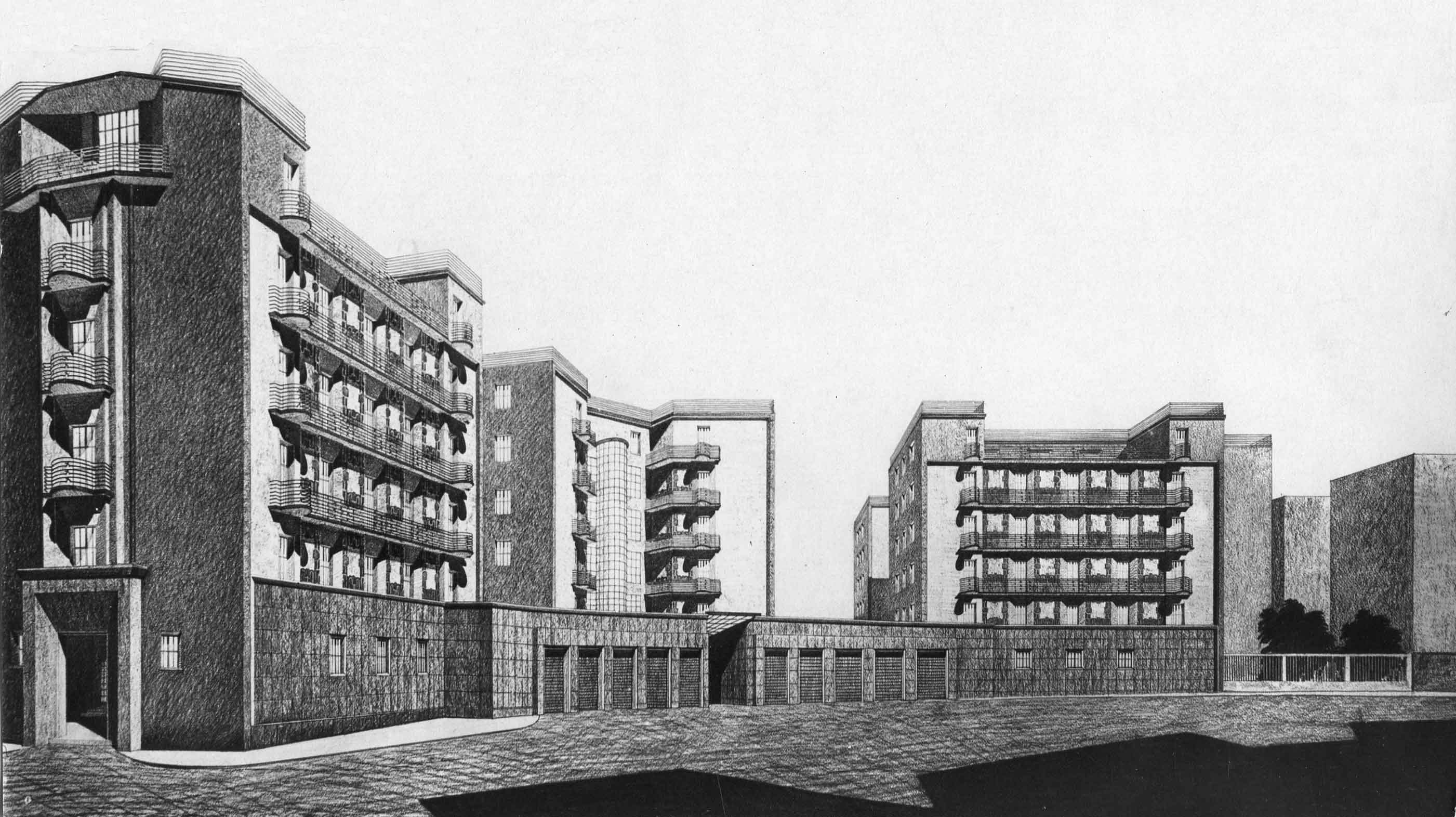 Progetto per palazzine Federici a Roma