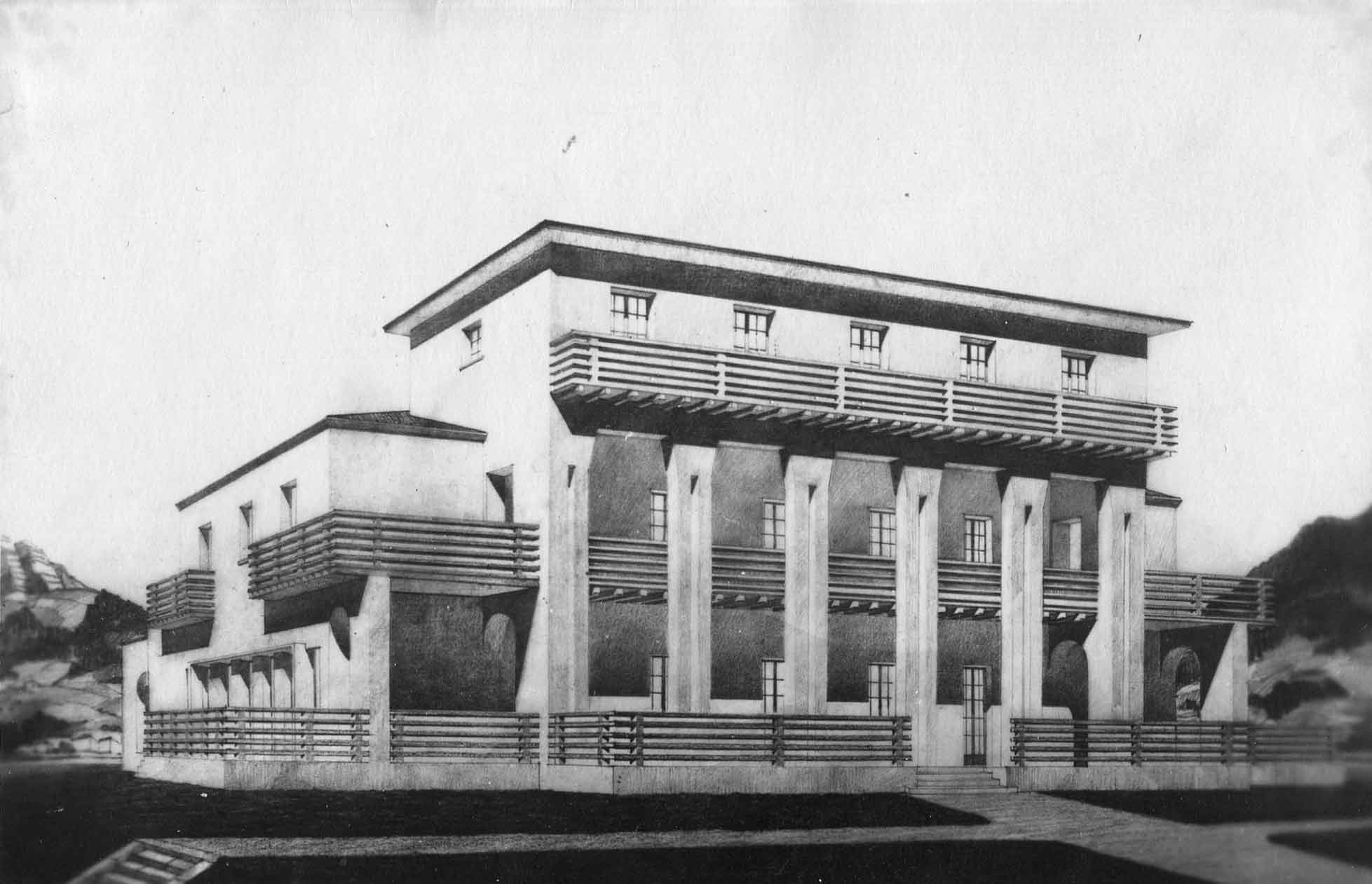 Progetto per villa Marzotto a Valdagno (Vicenza) 