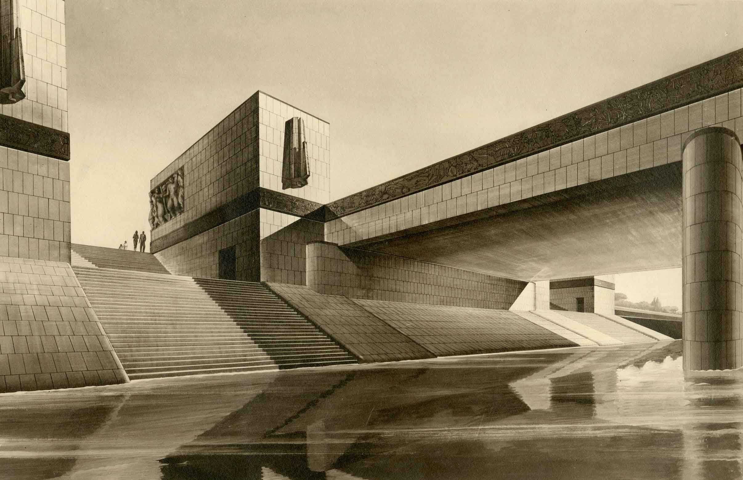 Progetto di concorso appalto per il Ponte sul Tevere al Foro Mussolini, Roma